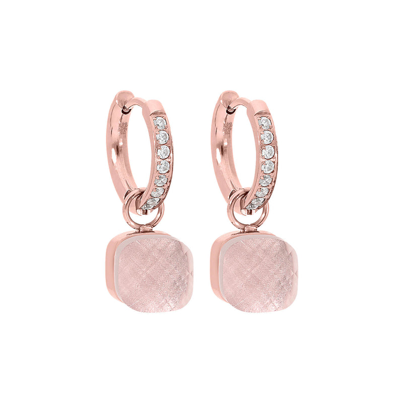 Firenze Deluxe Hoop Earring - Rose Gold