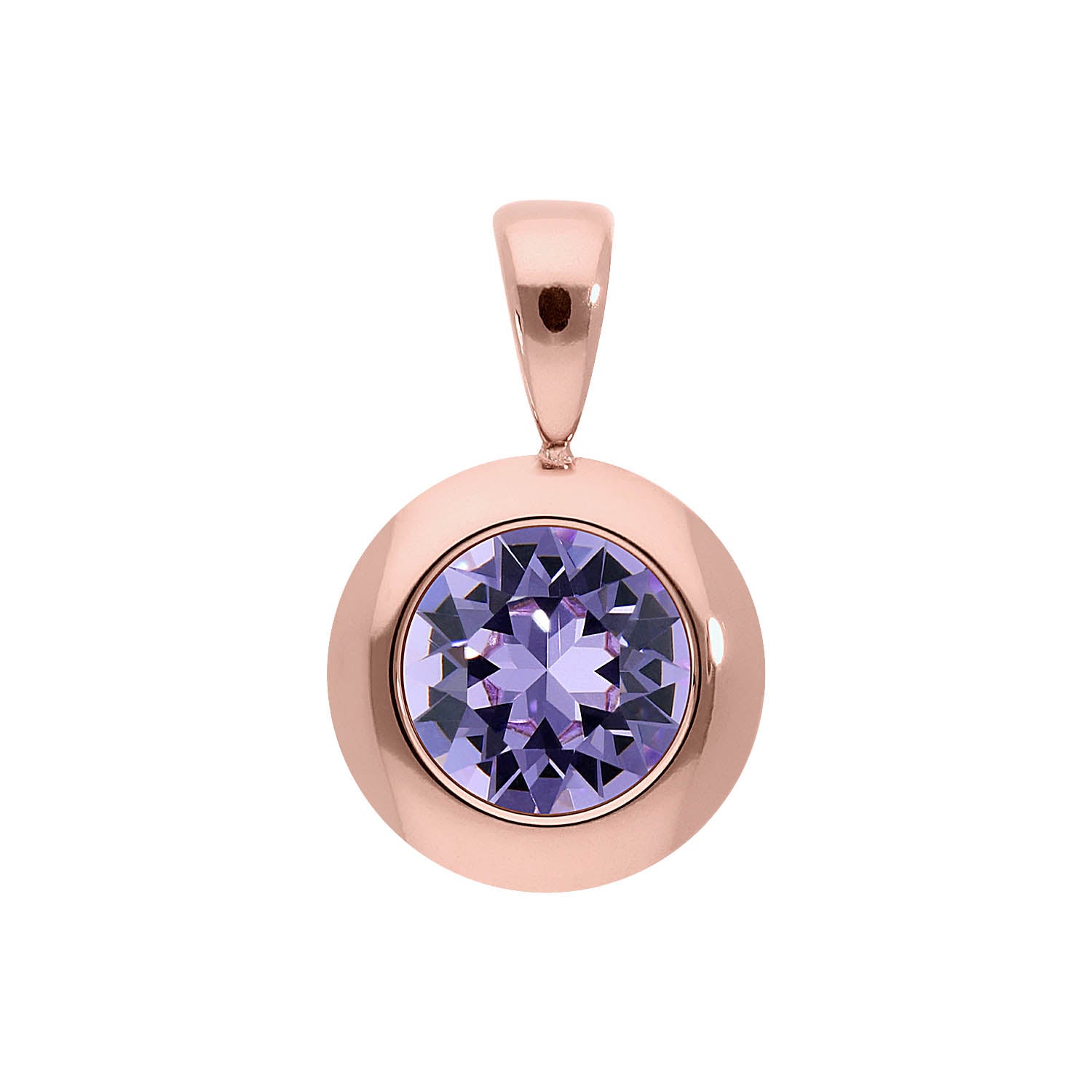 Tondo pendant 13 mm - Rose Gold