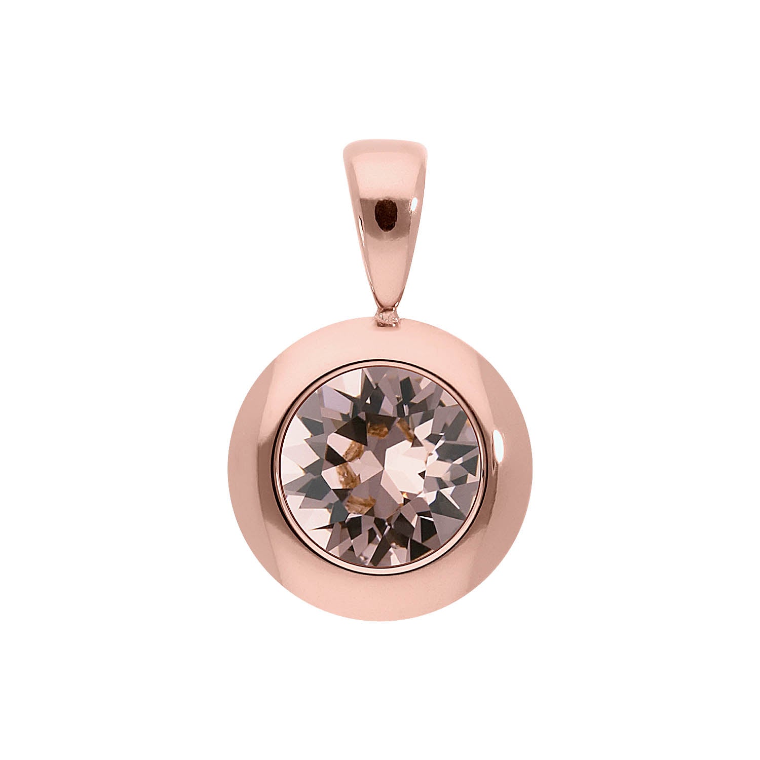 Tondo pendant 13 mm - Rose Gold