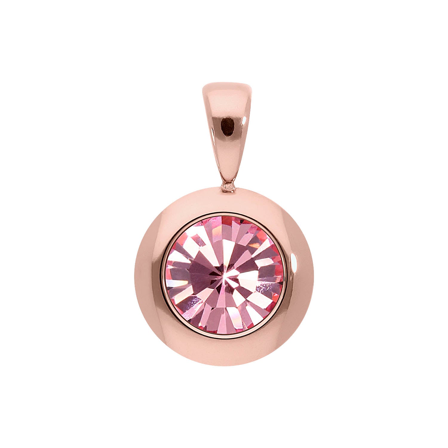 Tondo pendant 13 mm - Rose Gold