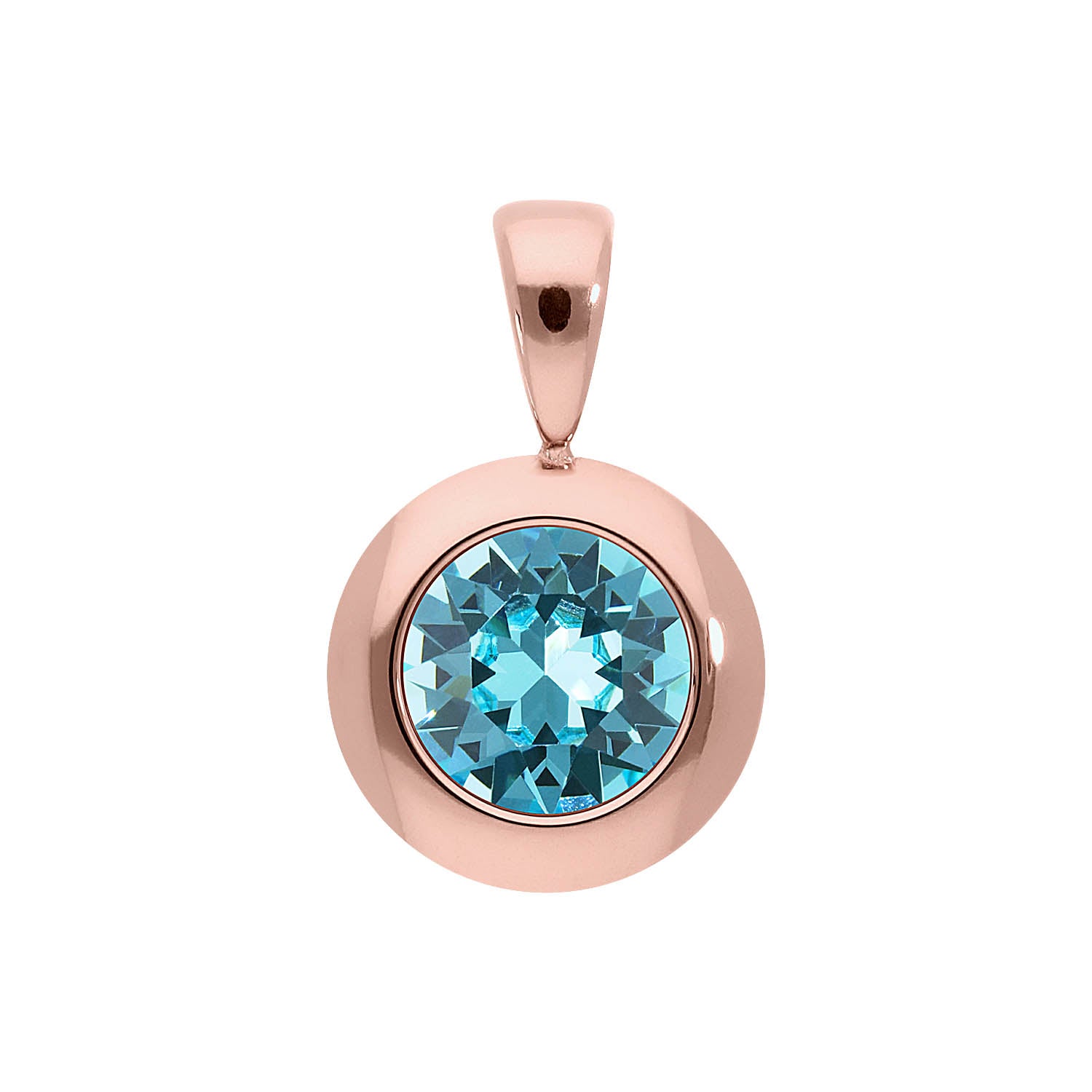 Tondo pendant 13 mm - Rose Gold