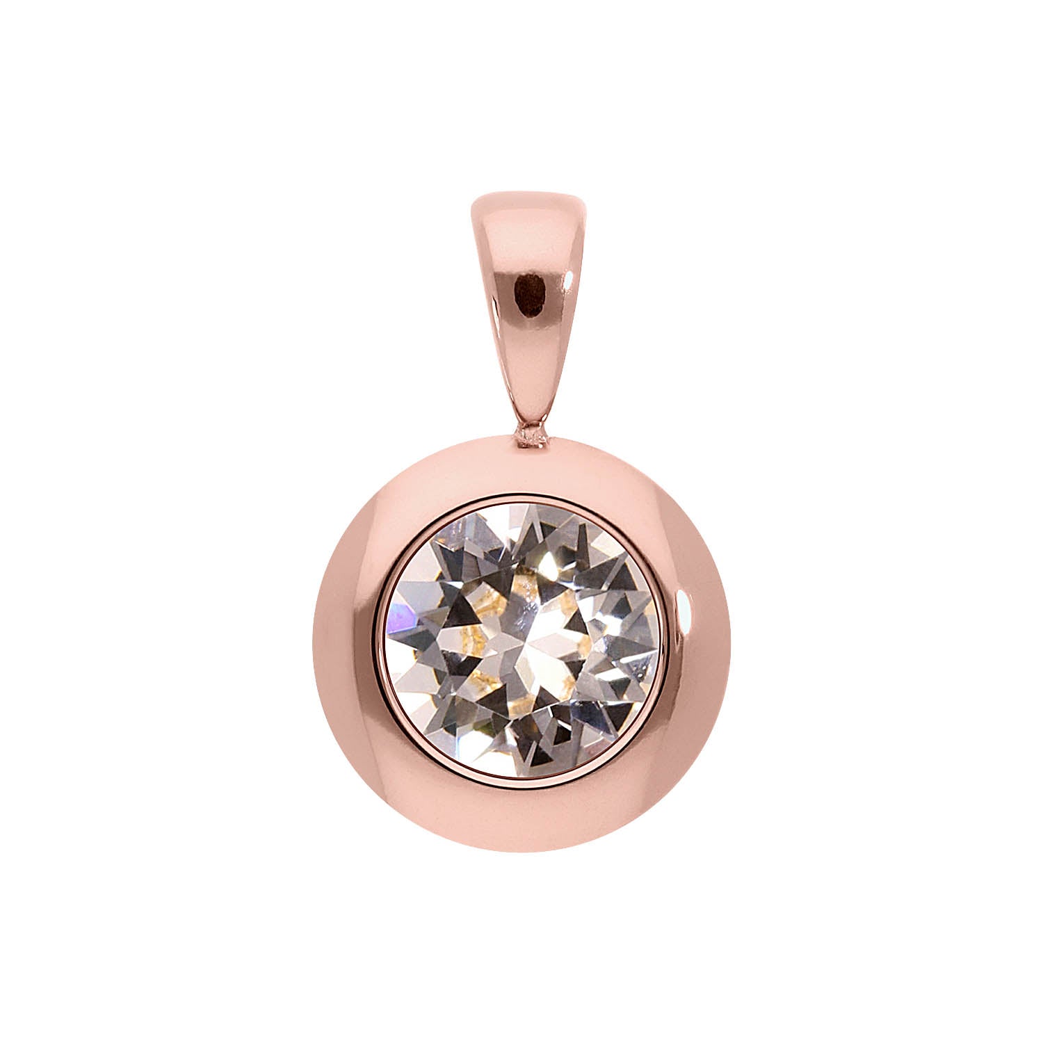 Tondo pendant 13 mm - Rose Gold