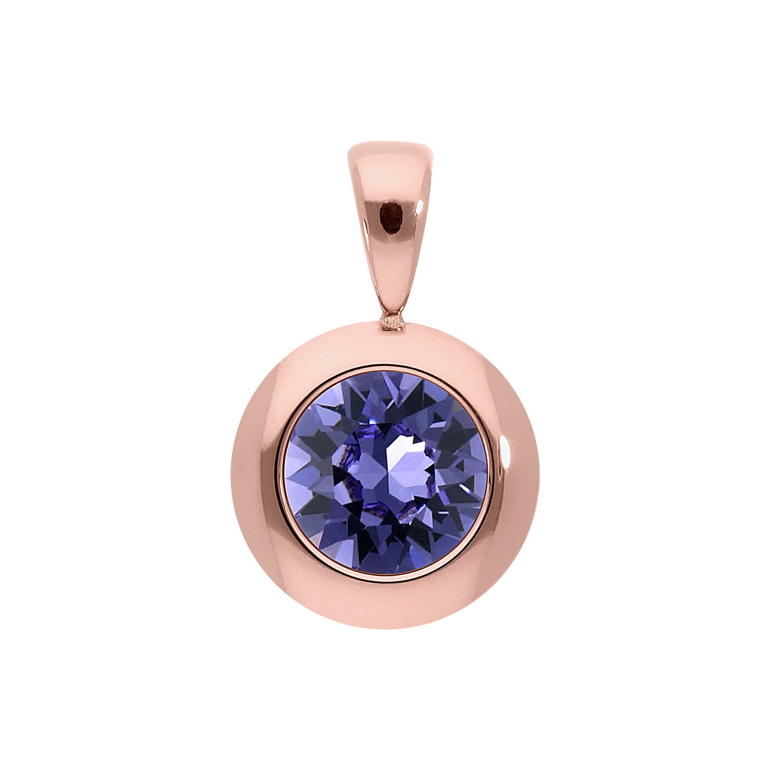 Tondo pendant 13 mm - Rose Gold