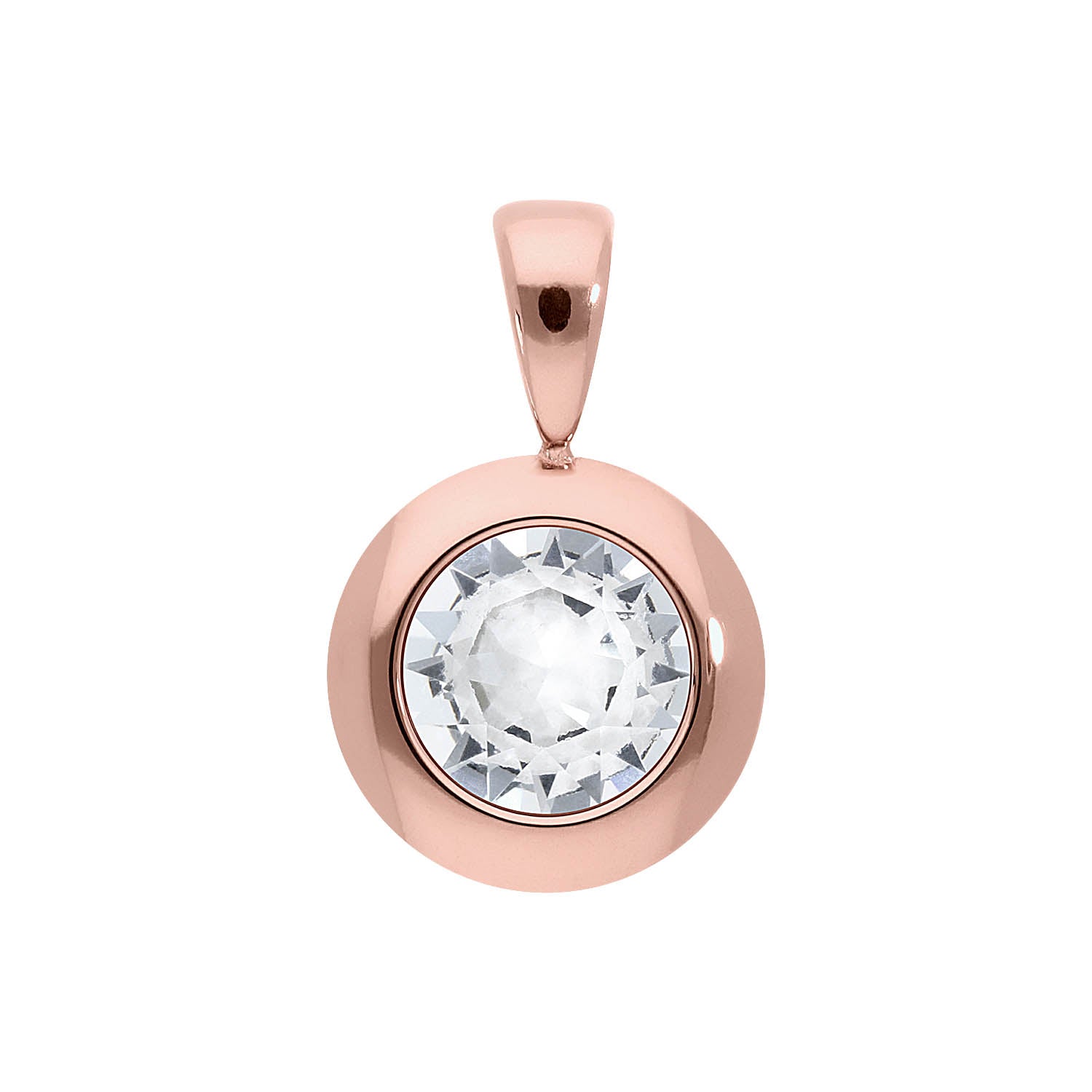 Tondo pendant 13 mm - Rose Gold