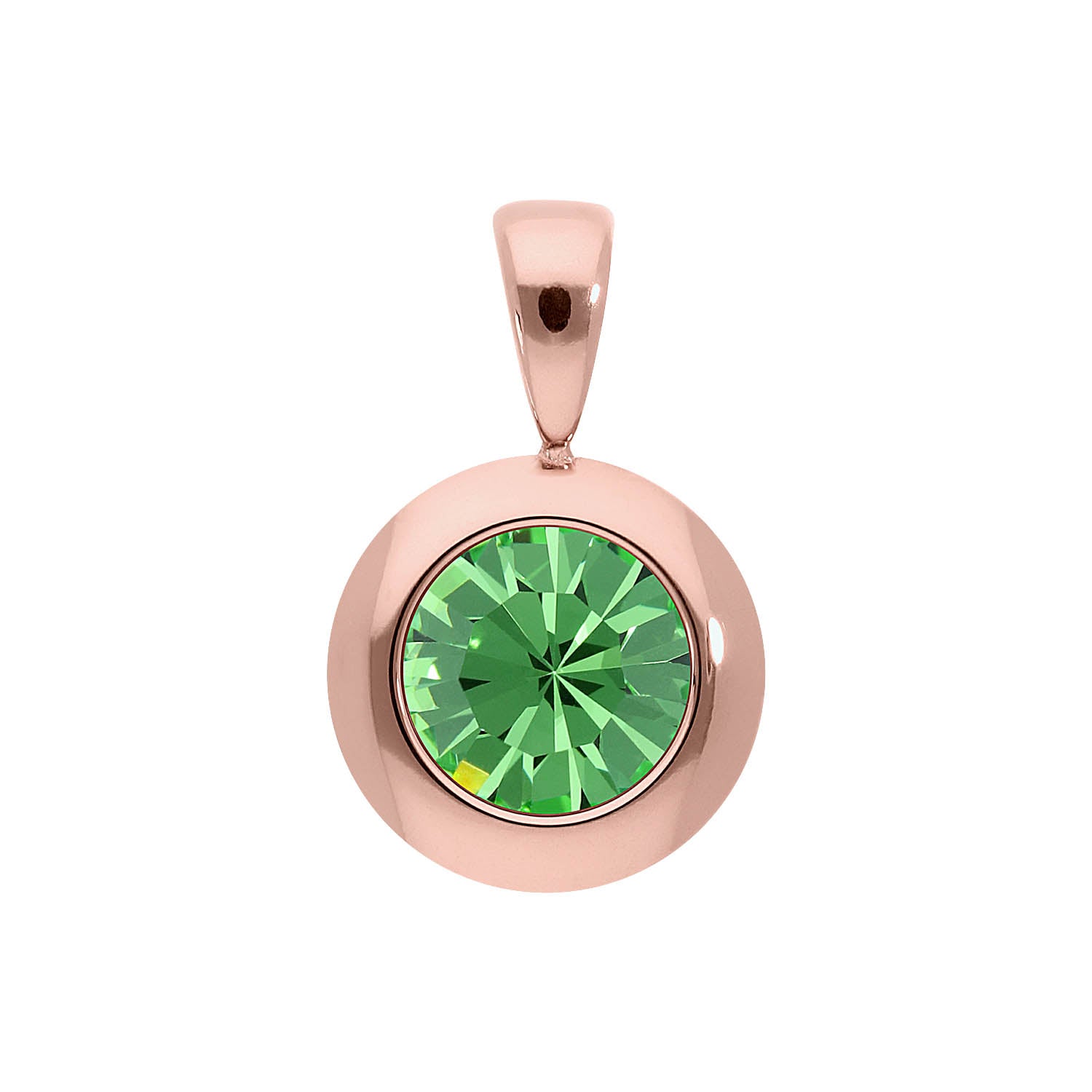 Tondo pendant 13 mm - Rose Gold