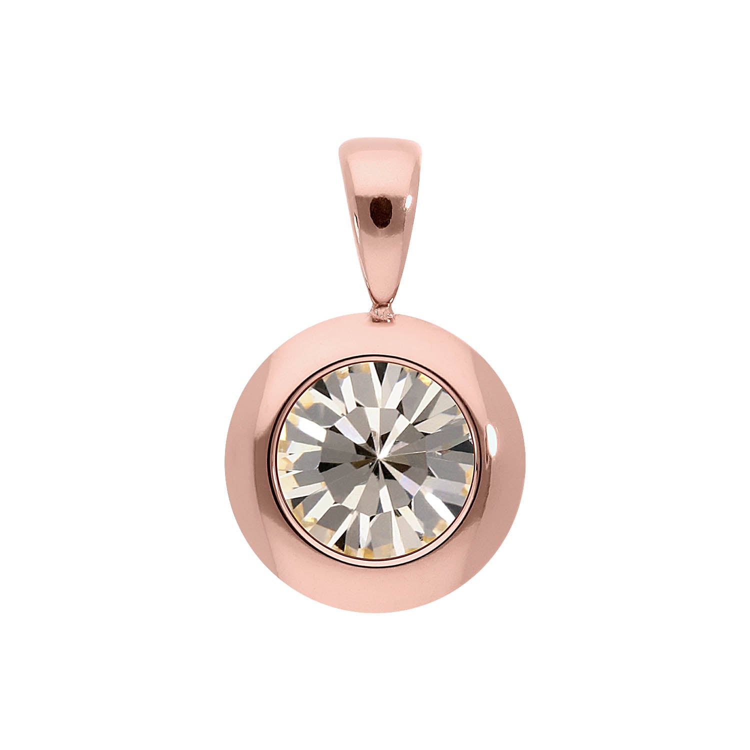 Tondo pendant 13 mm - Rose Gold