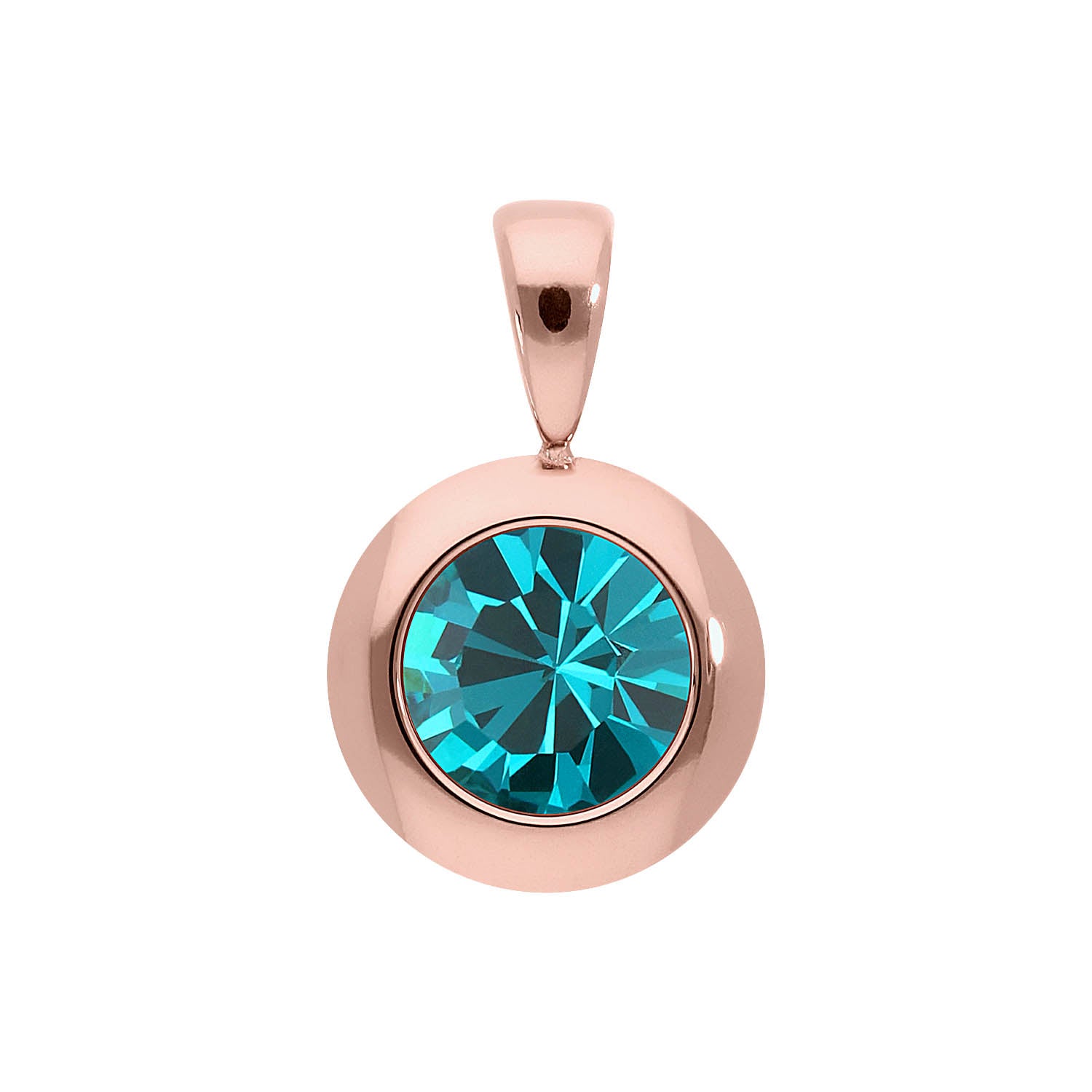 Tondo pendant 13 mm - Rose Gold