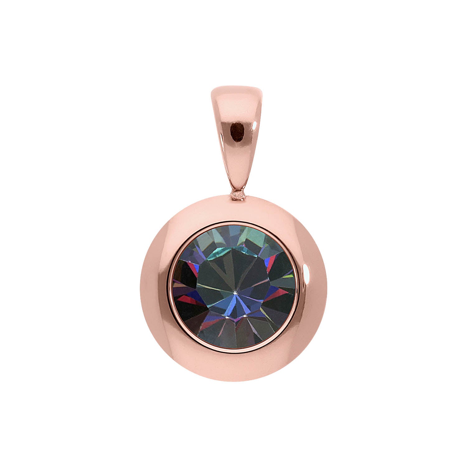 Tondo pendant 13 mm - Rose Gold