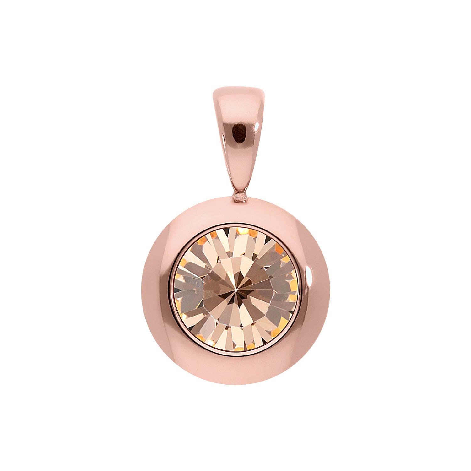 Tondo pendant 13 mm - Rose Gold