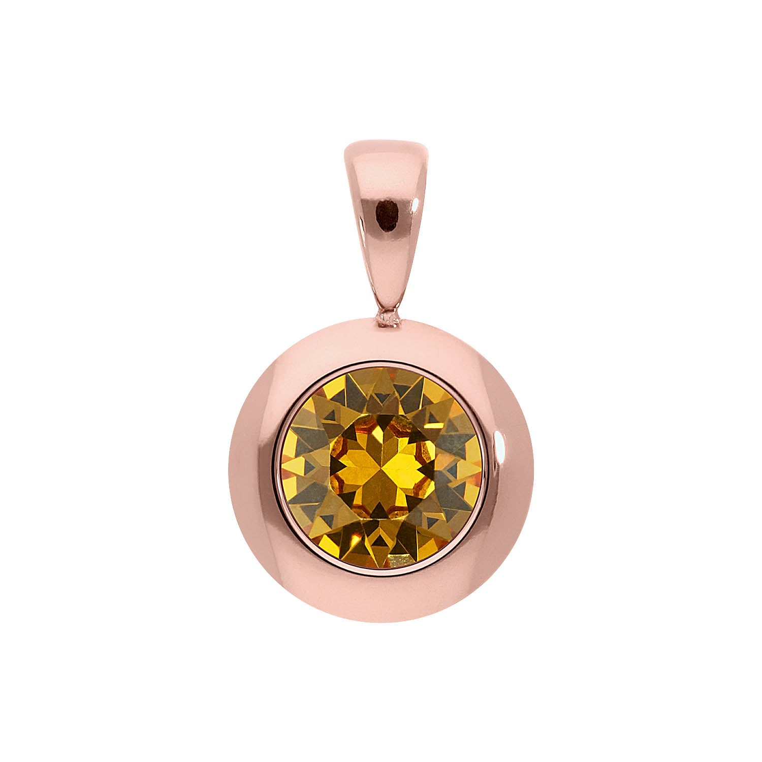 Tondo pendant 13 mm - Rose Gold