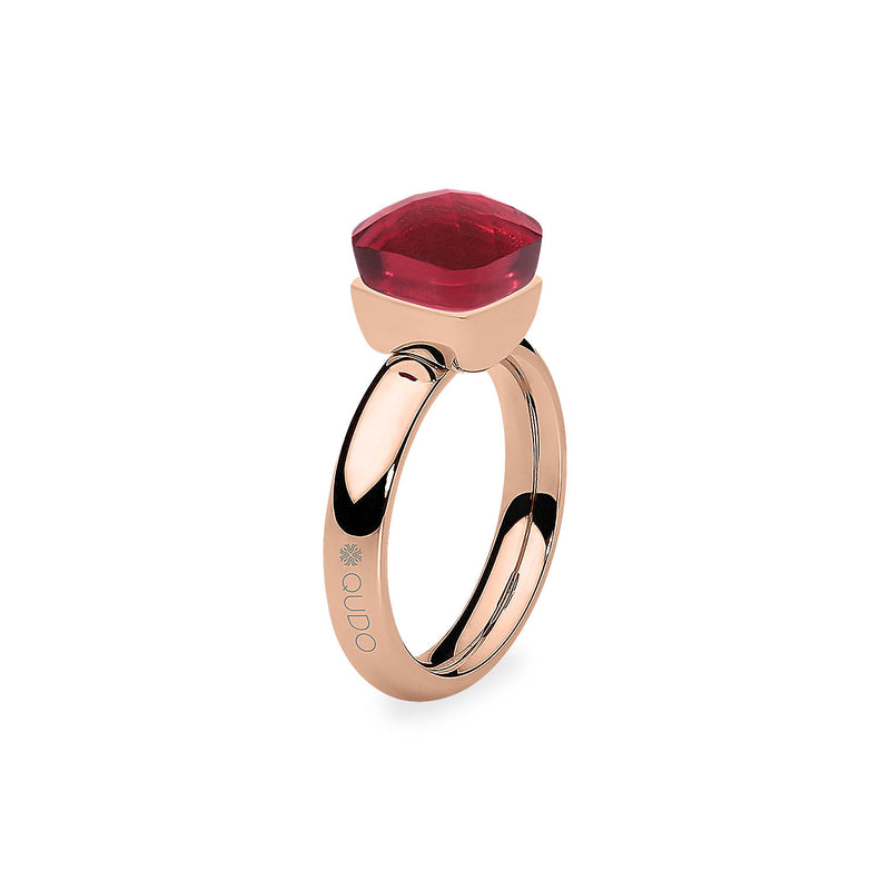 Firenze Ring - Shades of Red & Purple - Rose Gold