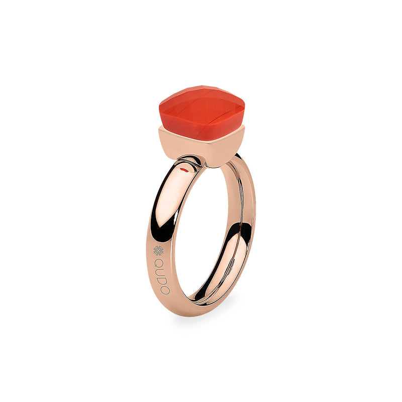 Firenze Ring - Shades of Red & Purple - Rose Gold