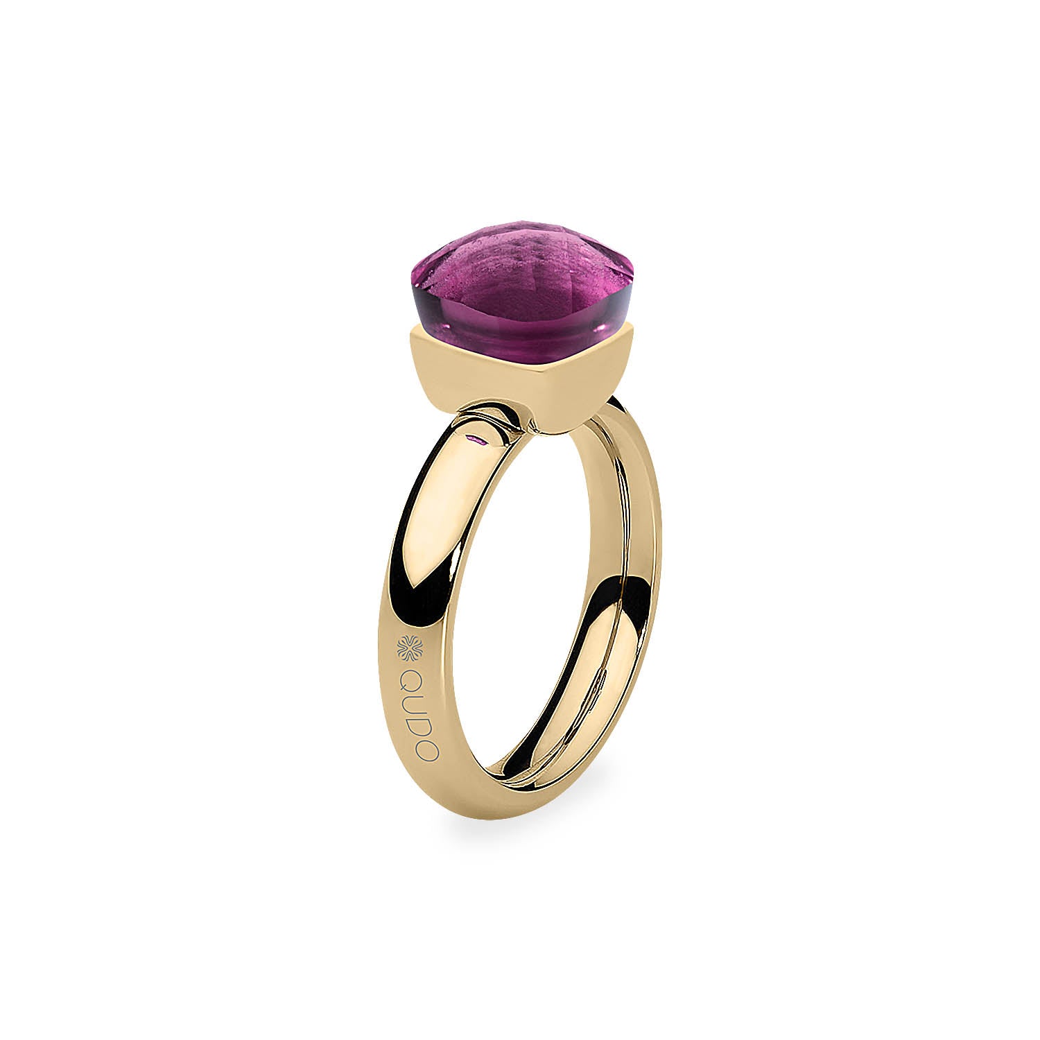 Firenze Ring - Shades of Red & Purple - Gold