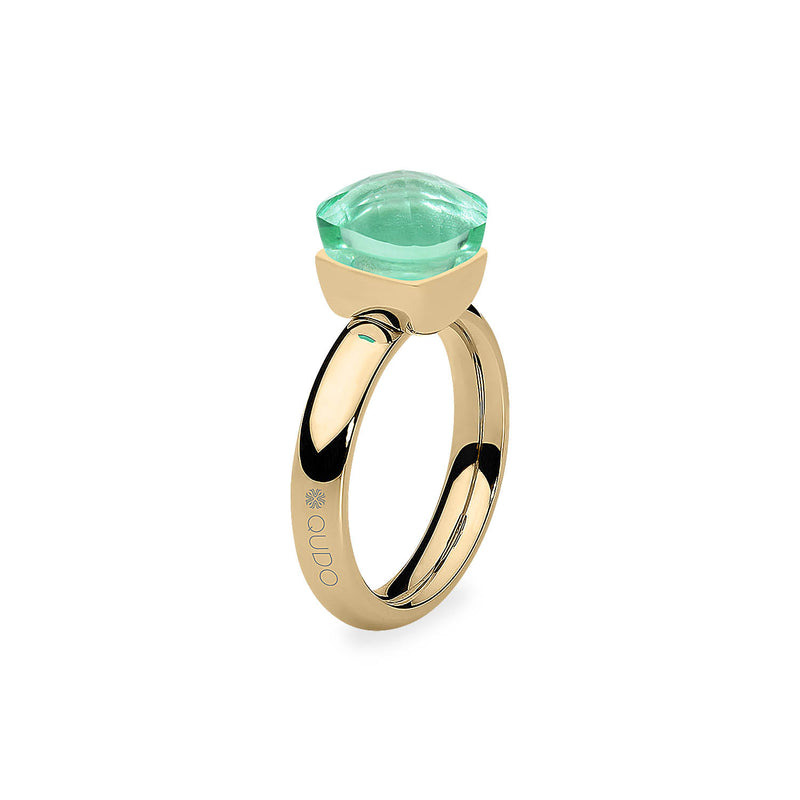 Firenze Ring - Shades of Green & Brown - Gold