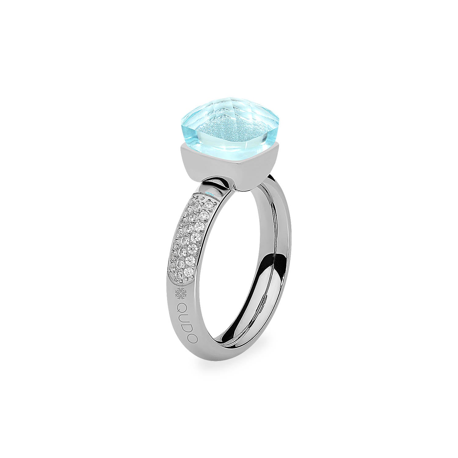 Firenze Deluxe Ring - Shades of Blue - Silver