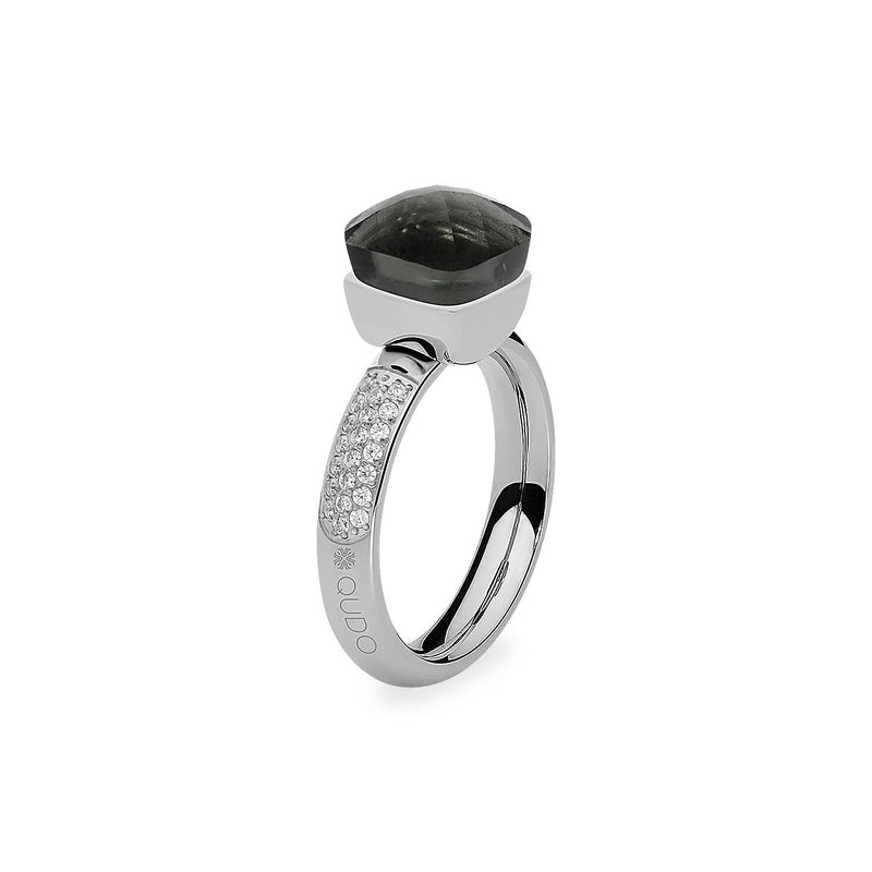 Firenze Deluxe Ring - Shades of Rose & Grey - Silber