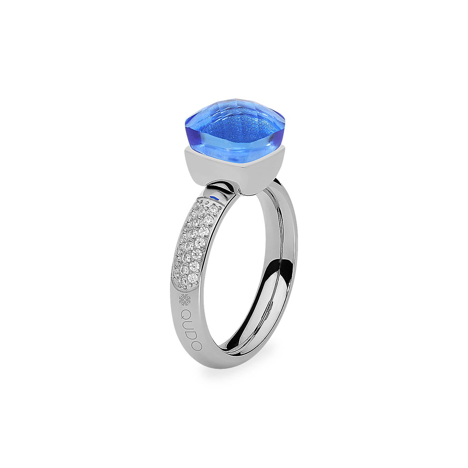 Firenze Deluxe Ring - Shades of Blue - Silver