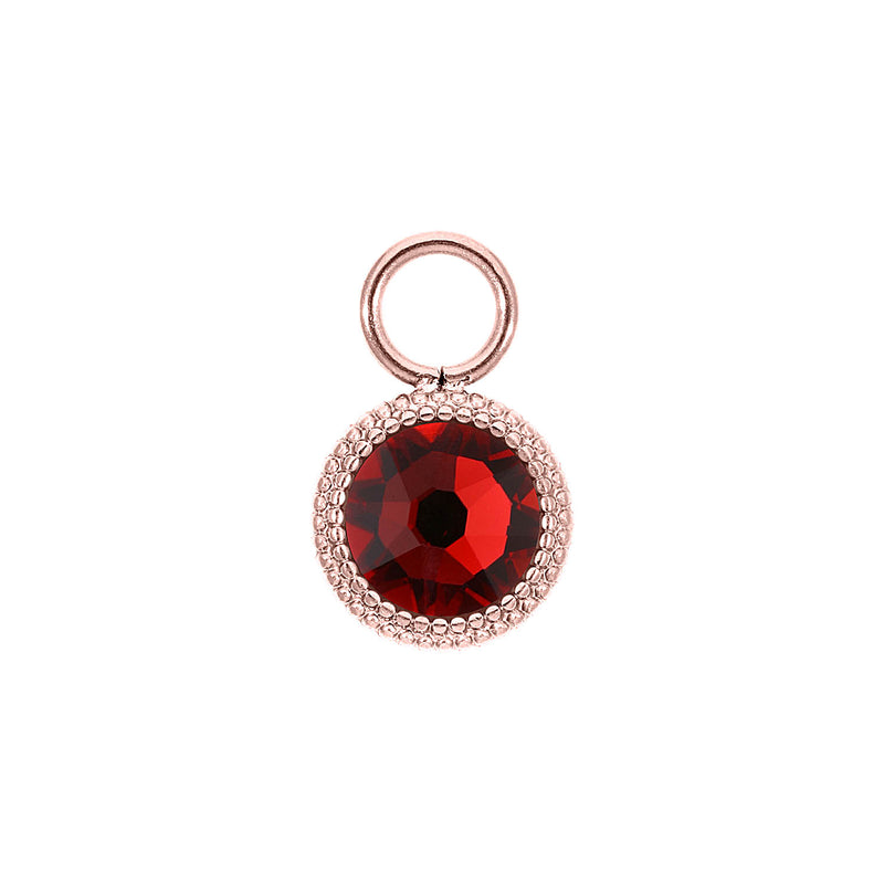 Fabero Flat Charm 10 mm - Roségold