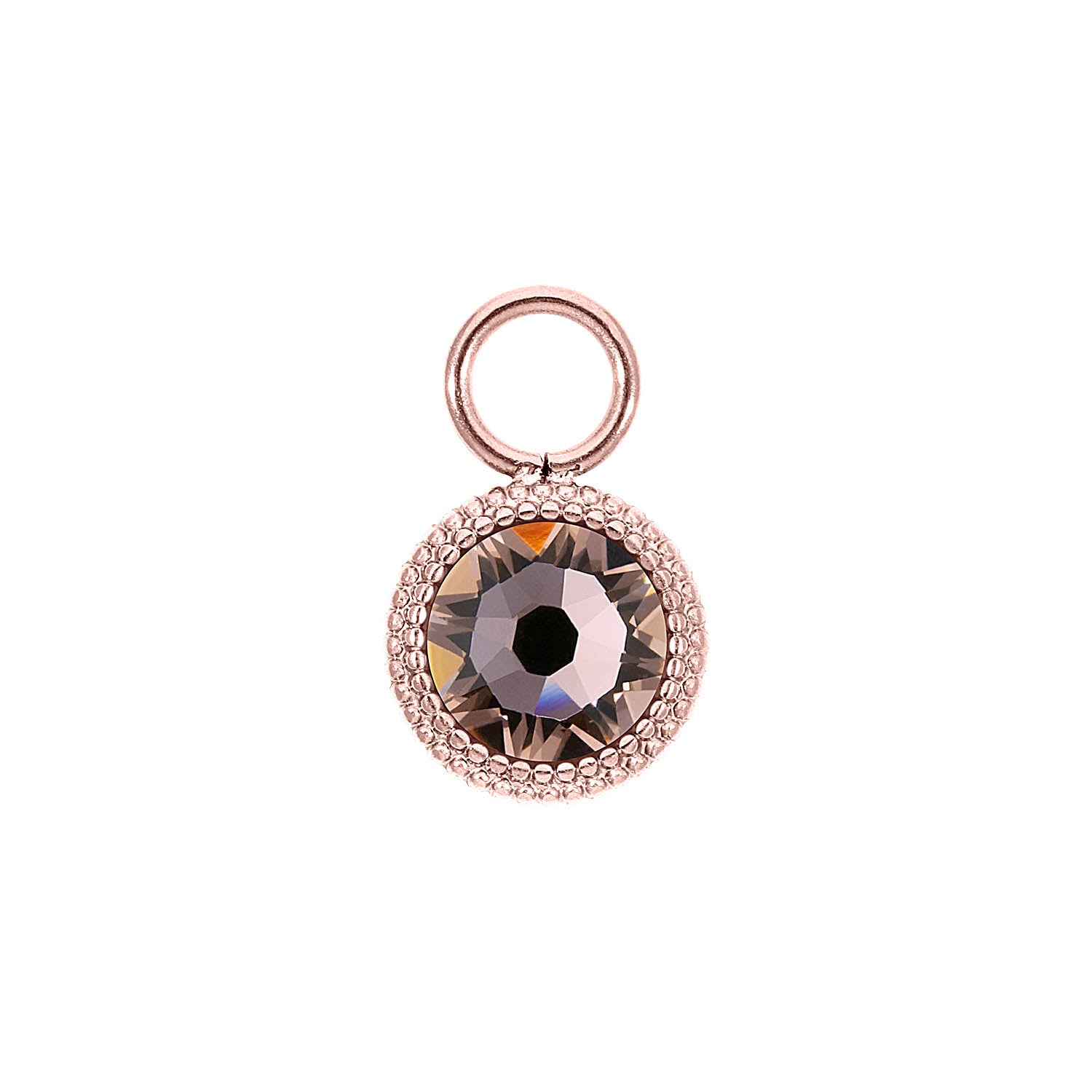 Fabero Flat Charm 10 mm - Roségold