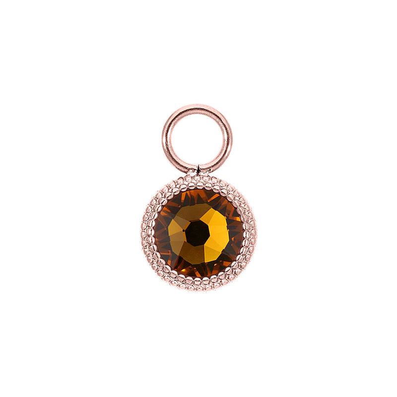 Fabero Flat Charm 10 mm - Roségold