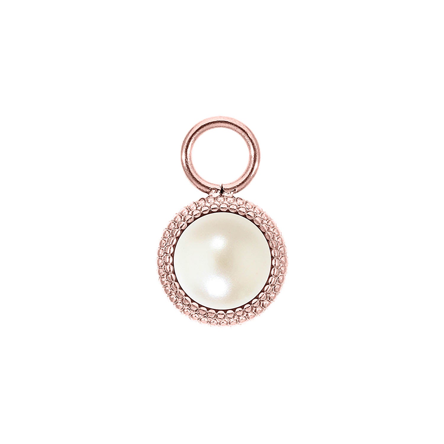 Fabero Flat Charm 10 mm - Roségold