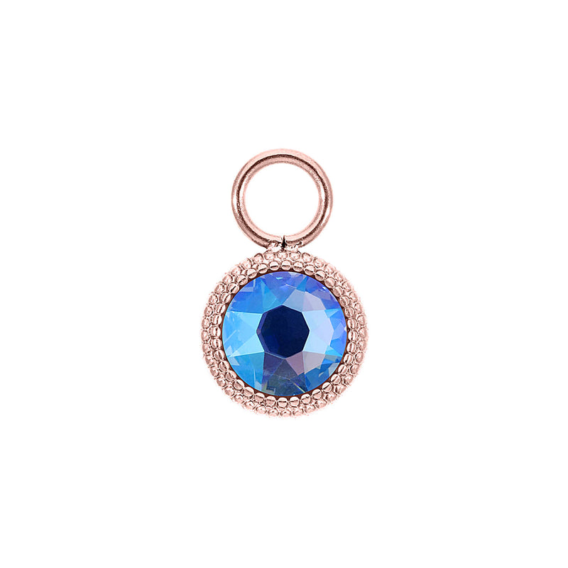 Fabero Flat Charm 10 mm - Roségold