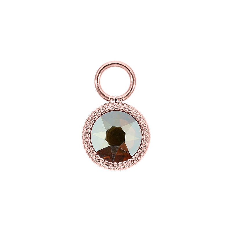 Fabero Flat Charm 10 mm - Roségold