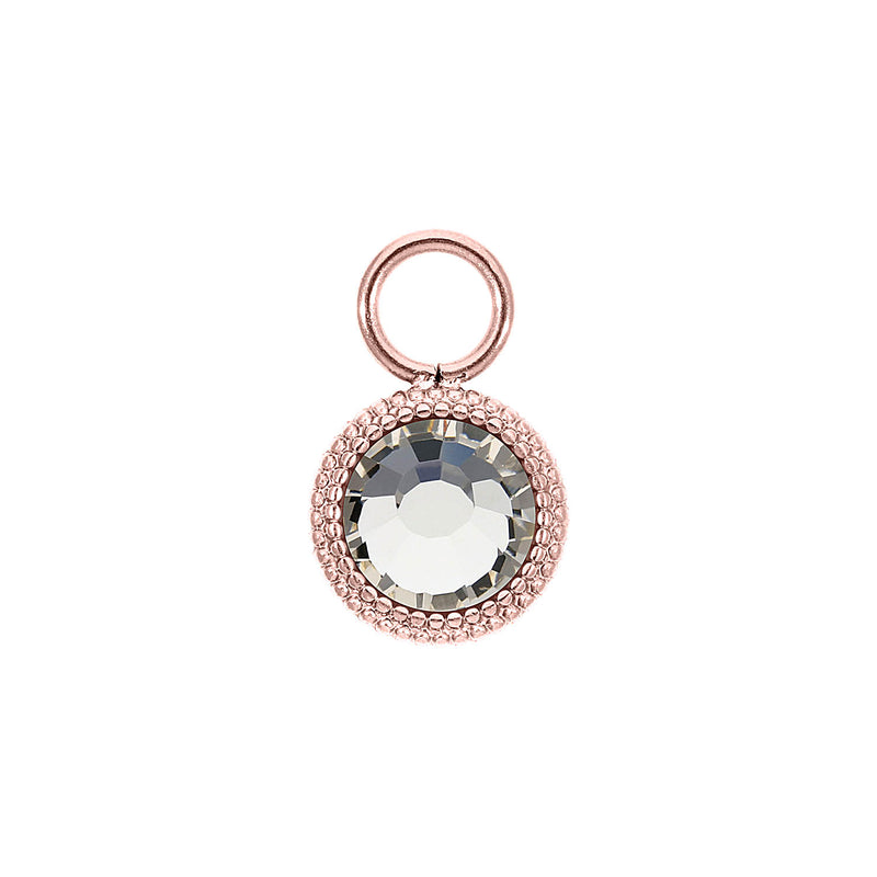 Fabero Flat Charm 10 mm - Roségold