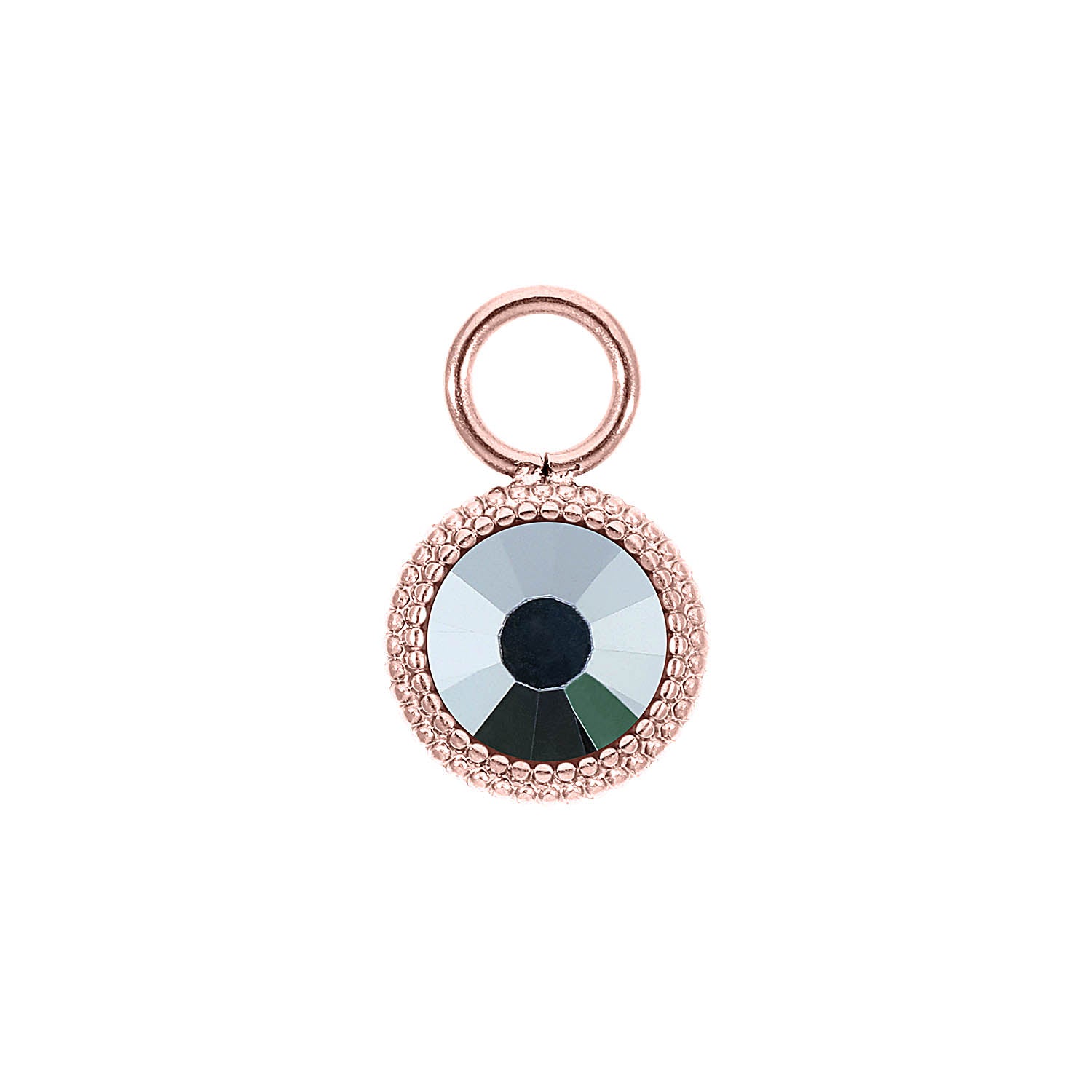 Fabero Flat Charm 10 mm - Roségold